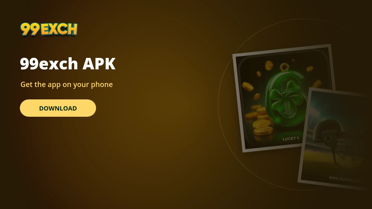 99exch apk download banner with sic bo and casino game tiles
