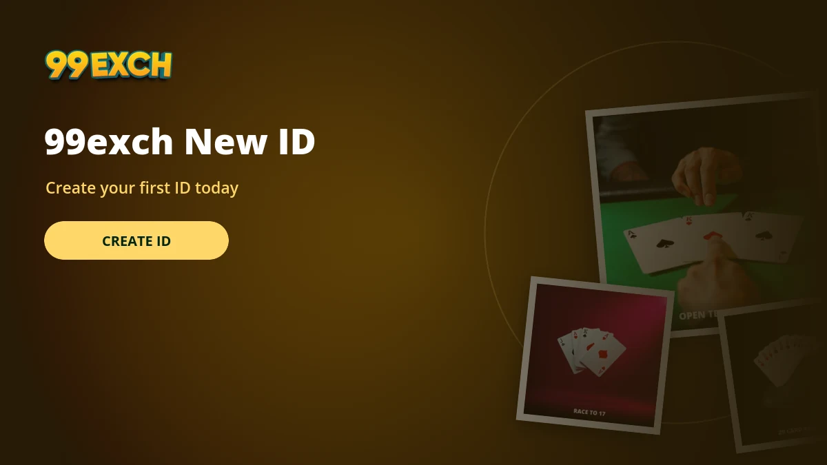 99exch new id creation banner with judgement and worli matka game tiles
